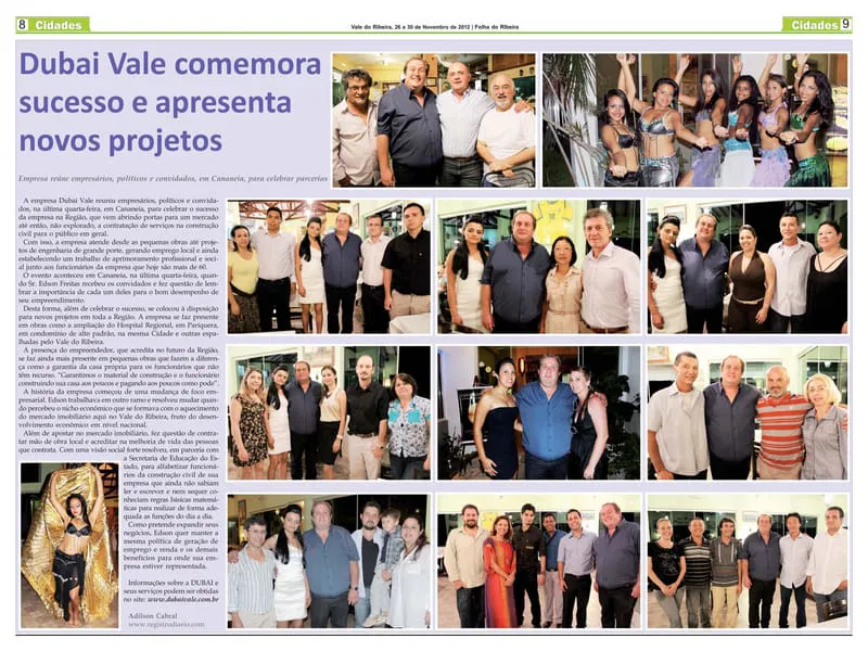 Dubai Vale na mídia